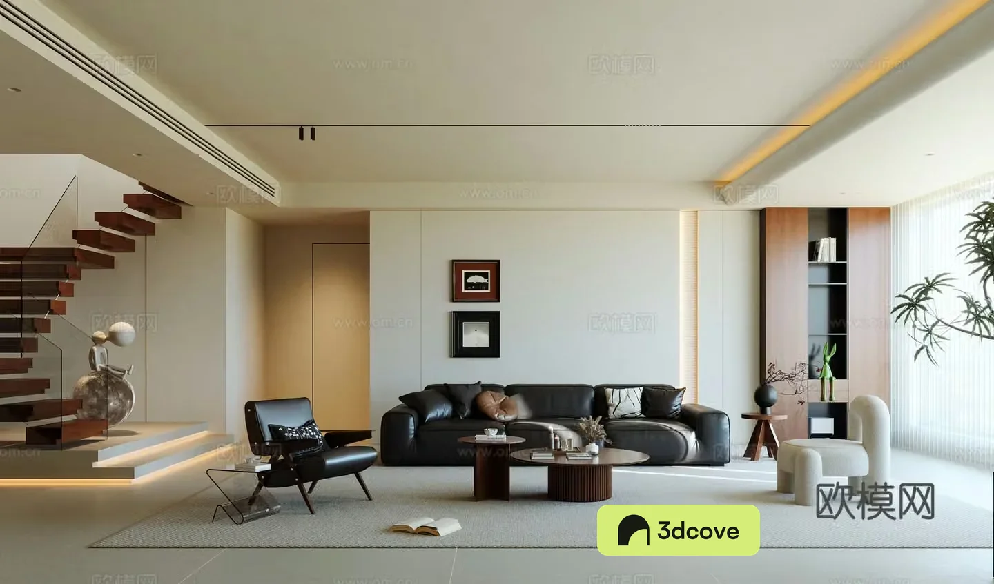 Modern medieval style living room
