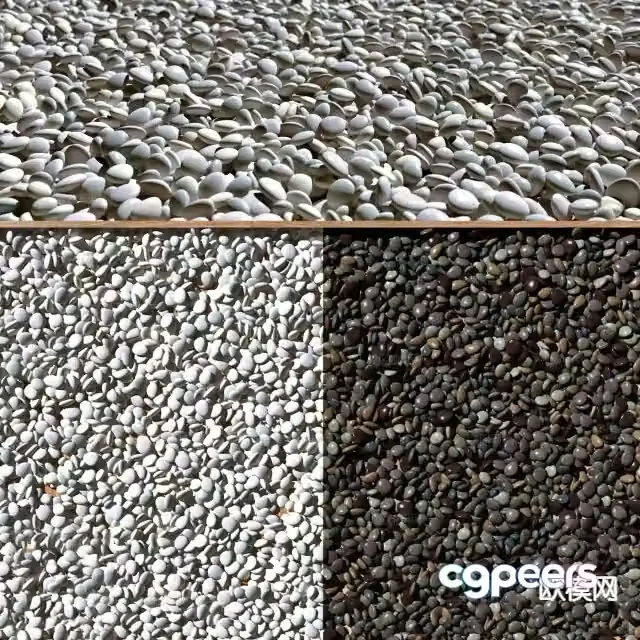 Pebbles gravel gravel 3d model