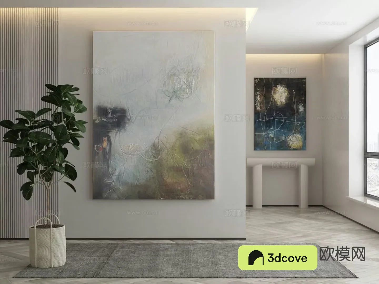 Wabi-sabi texture painting decorative painting