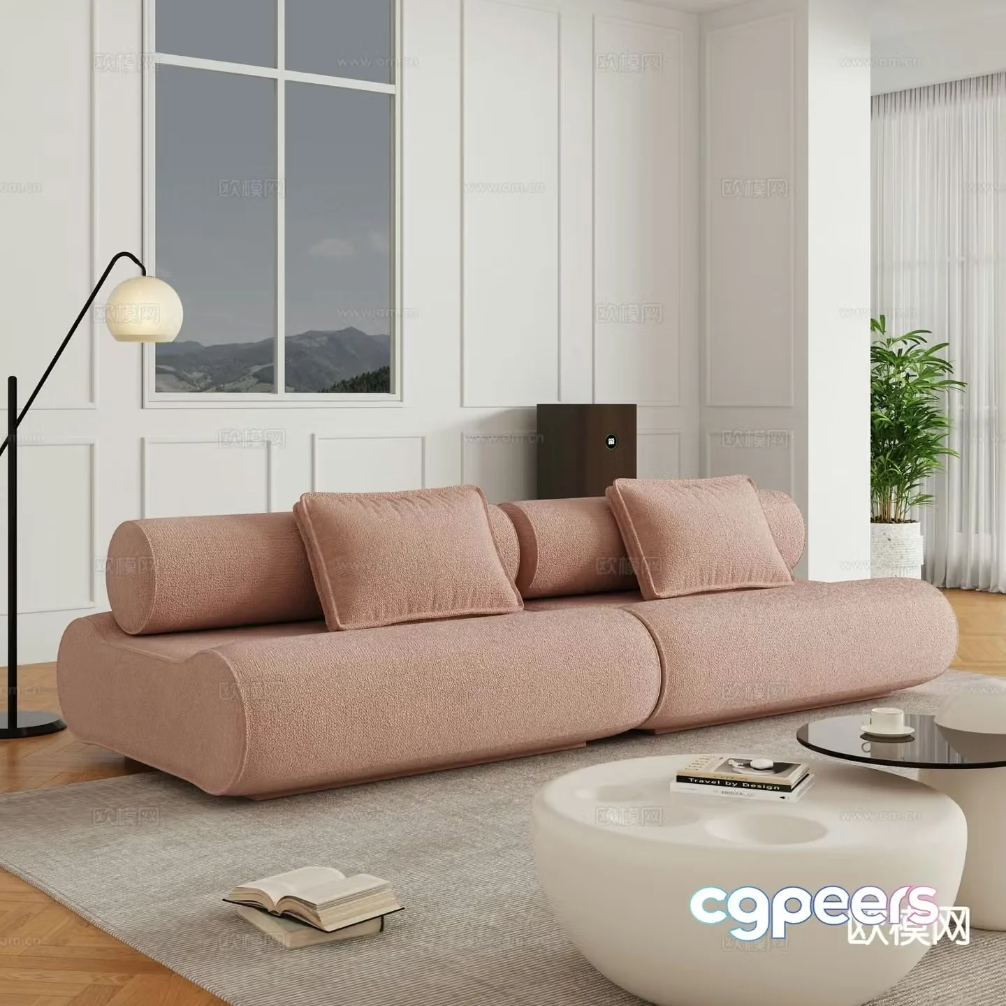 Modern love sofa 3d model