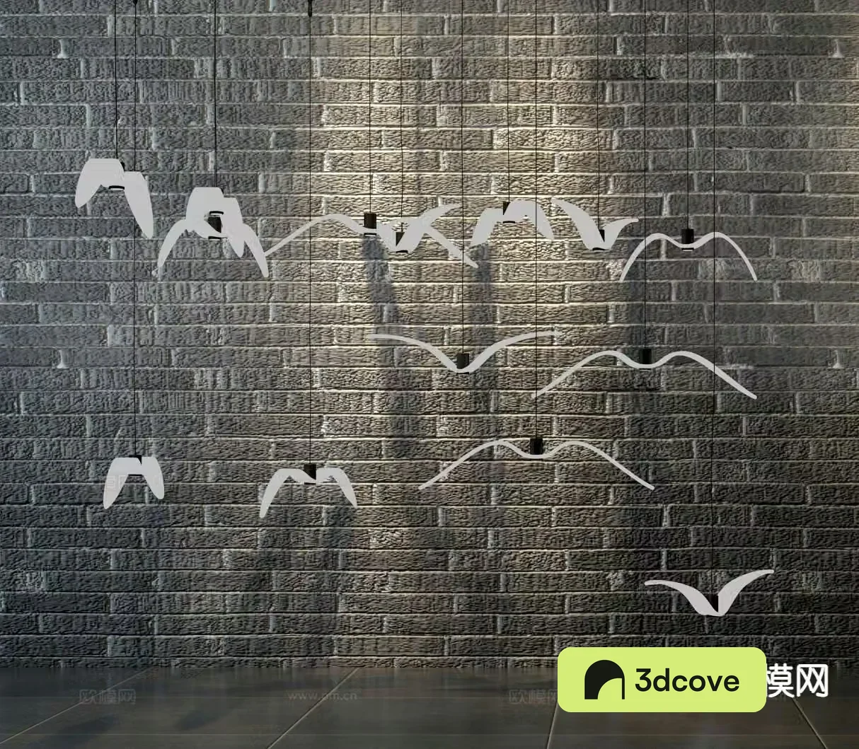 Modern flying bird chandelier