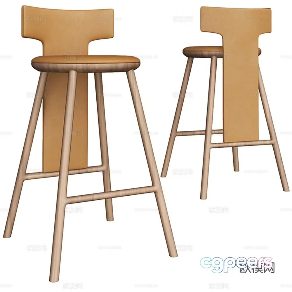 Modern bar stool bar stool 3d model