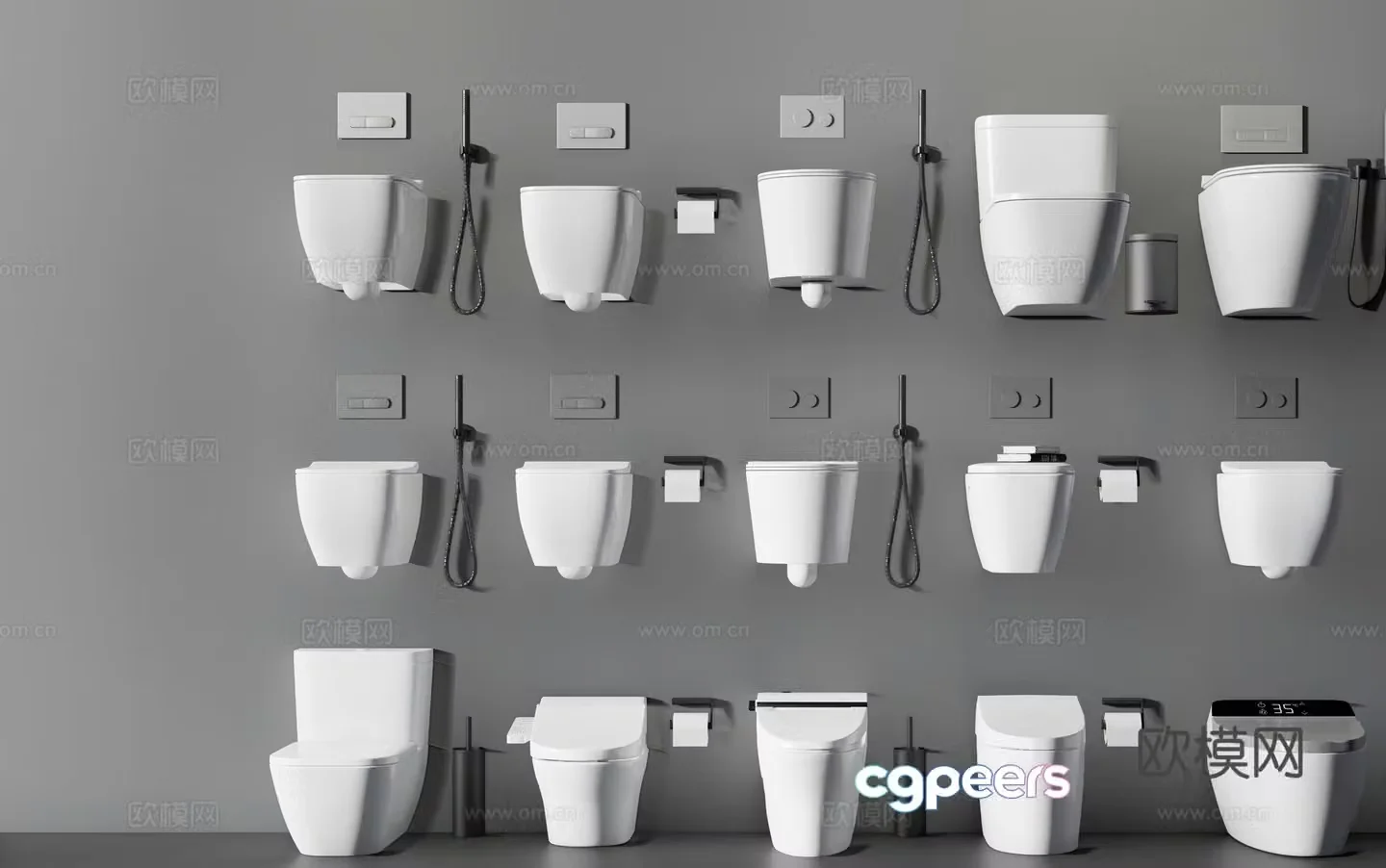 Toilet toilet sanitary ware 3d model