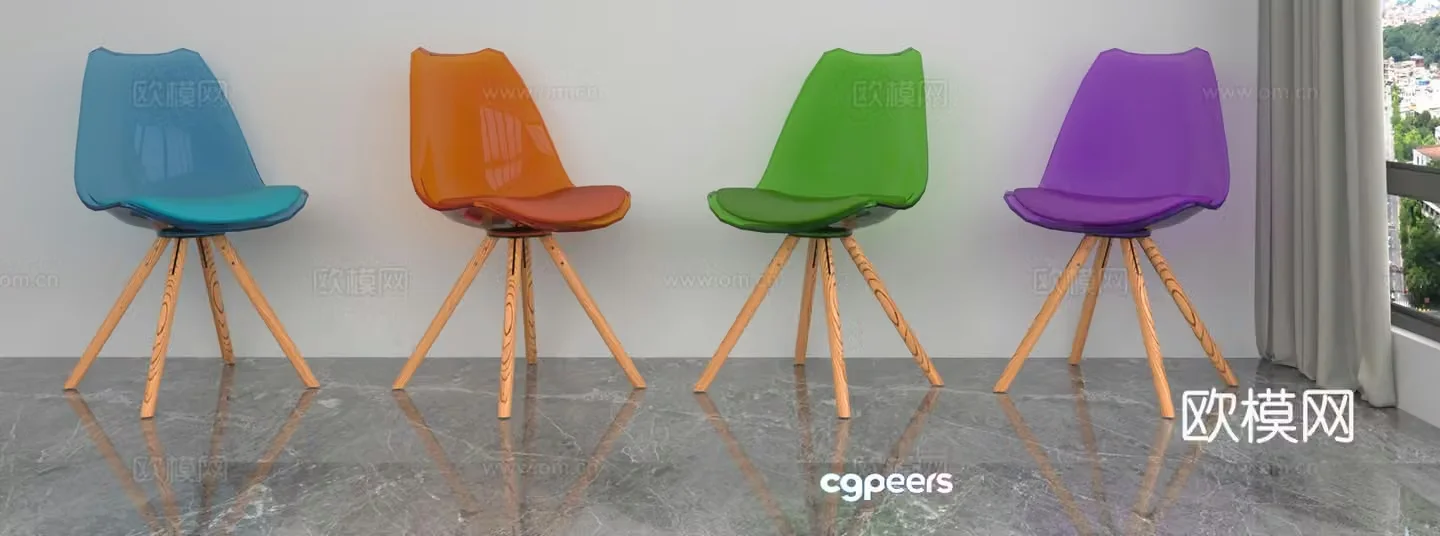 Modern leisure chair 3d model