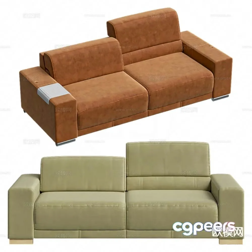 Modern love sofa 3d model