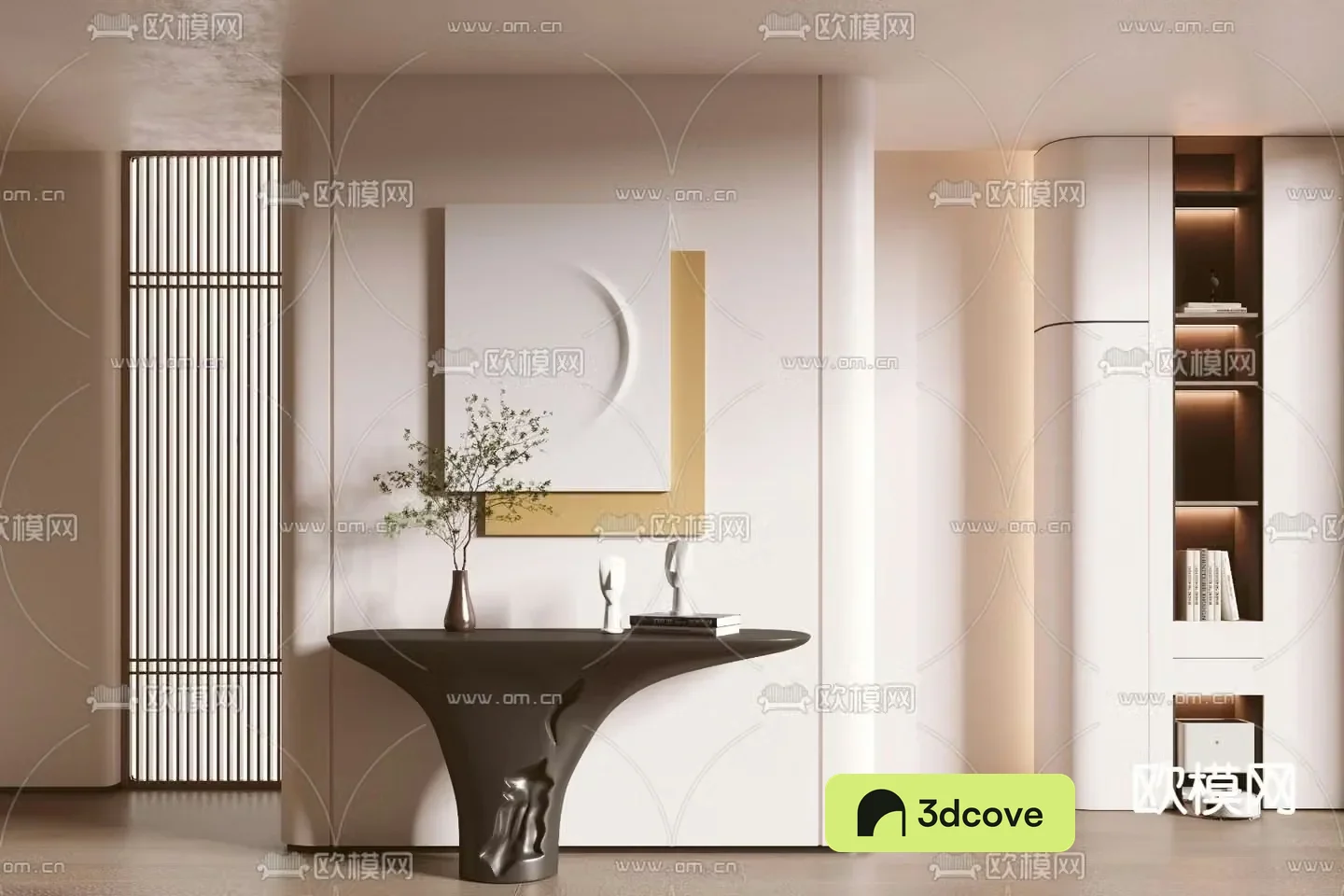 Entrance hall partition
