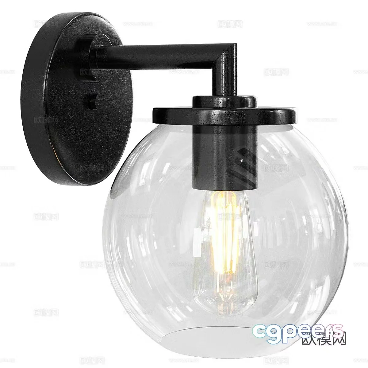 Outdoor wall light 3d model