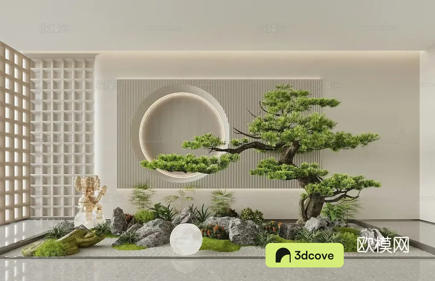 New Chinese-style Chinese-style landscape Garden landscape Sketch Garden Landscape Stone