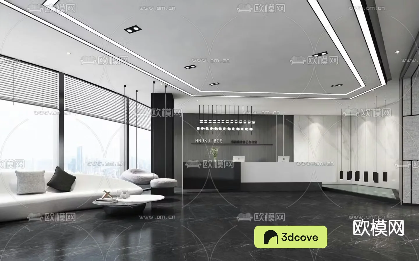 Office front desk reception hall