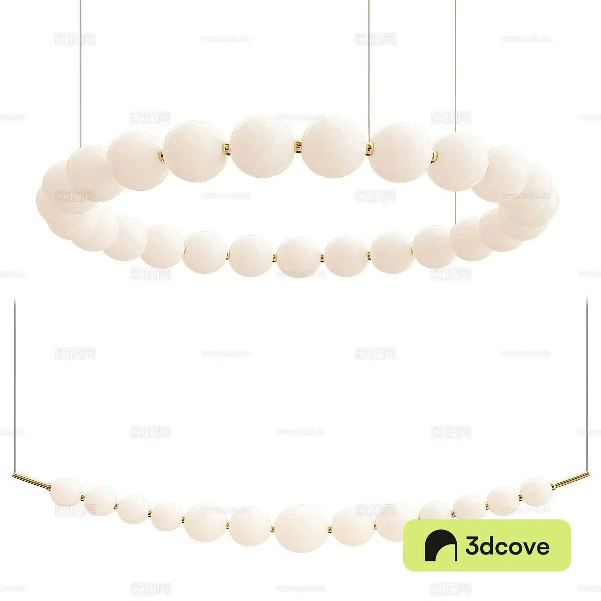 Cream style chandelier ring chandelier