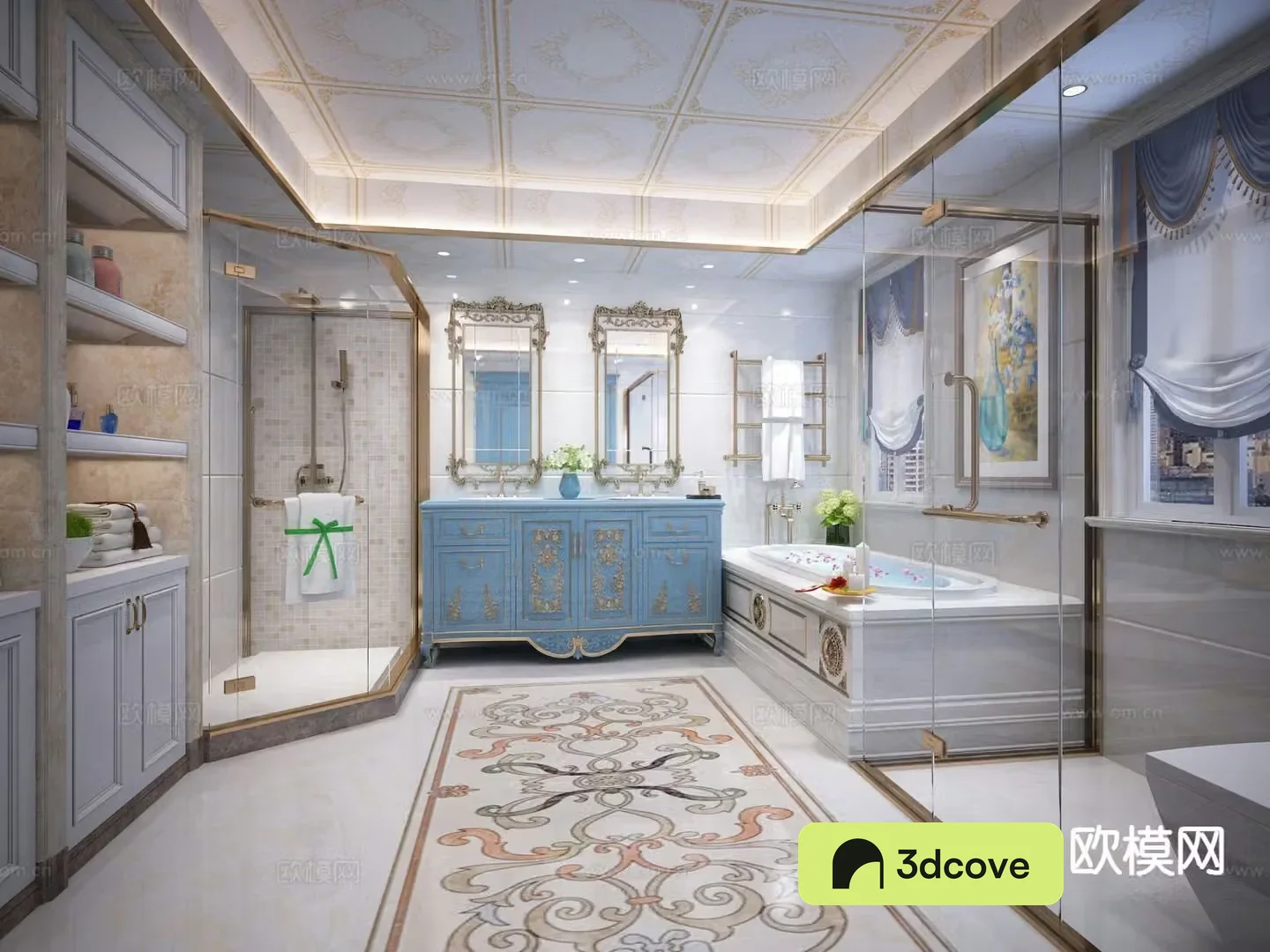 European style bathroom toilet