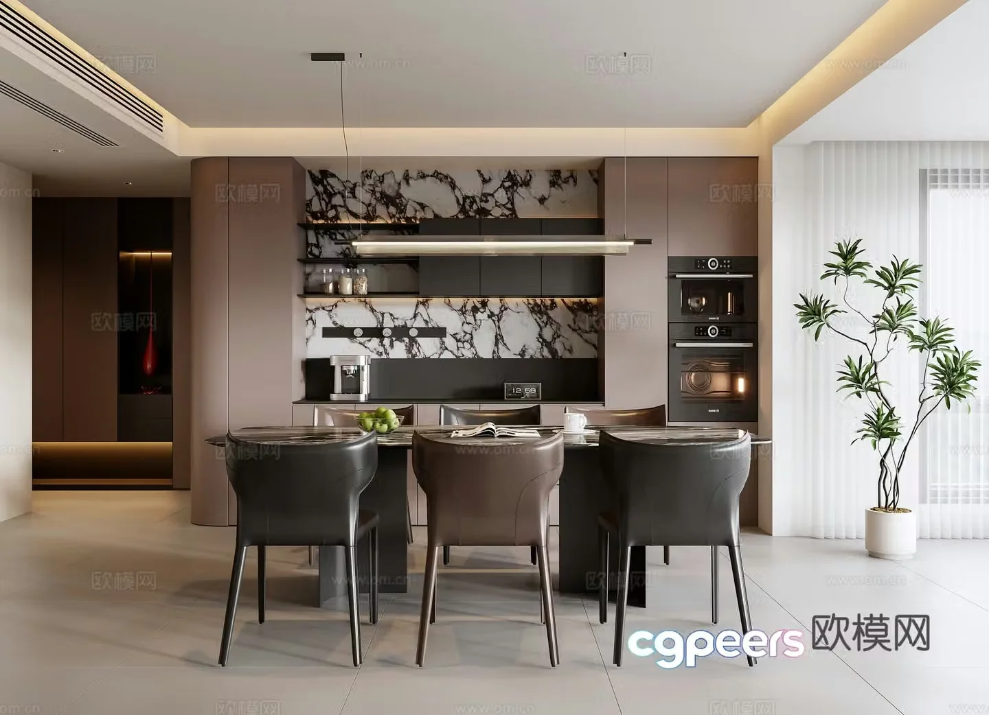 Italian restaurant 3d model