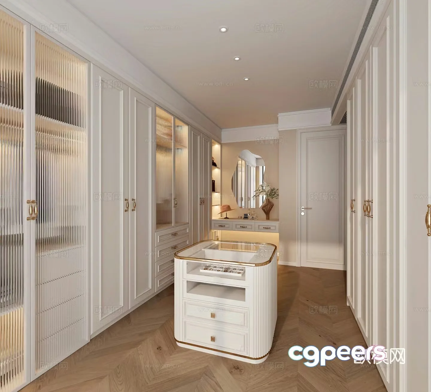 American cloakroom 3d model