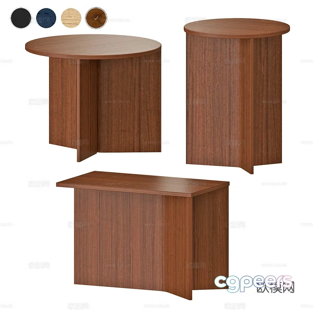 Tea table and chair 3d model
