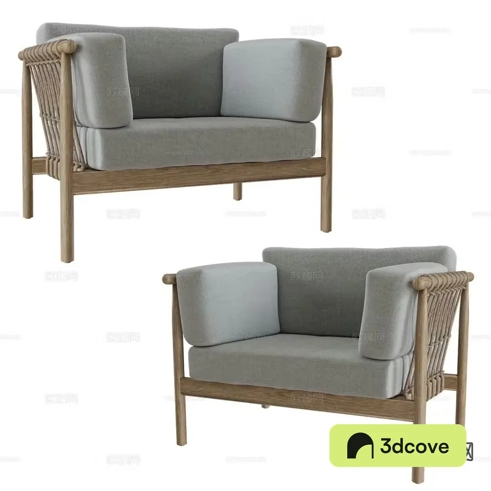 Sifas log style sofa chair leisure chair