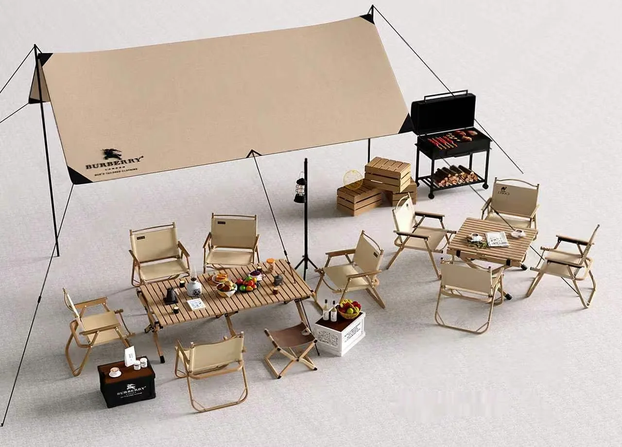 A Beige Tent 3D Model – 13286 – VRAY Render