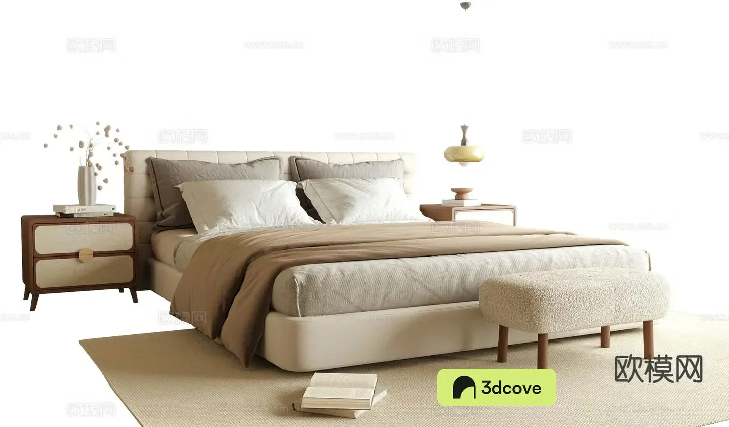 Medieval style double bed