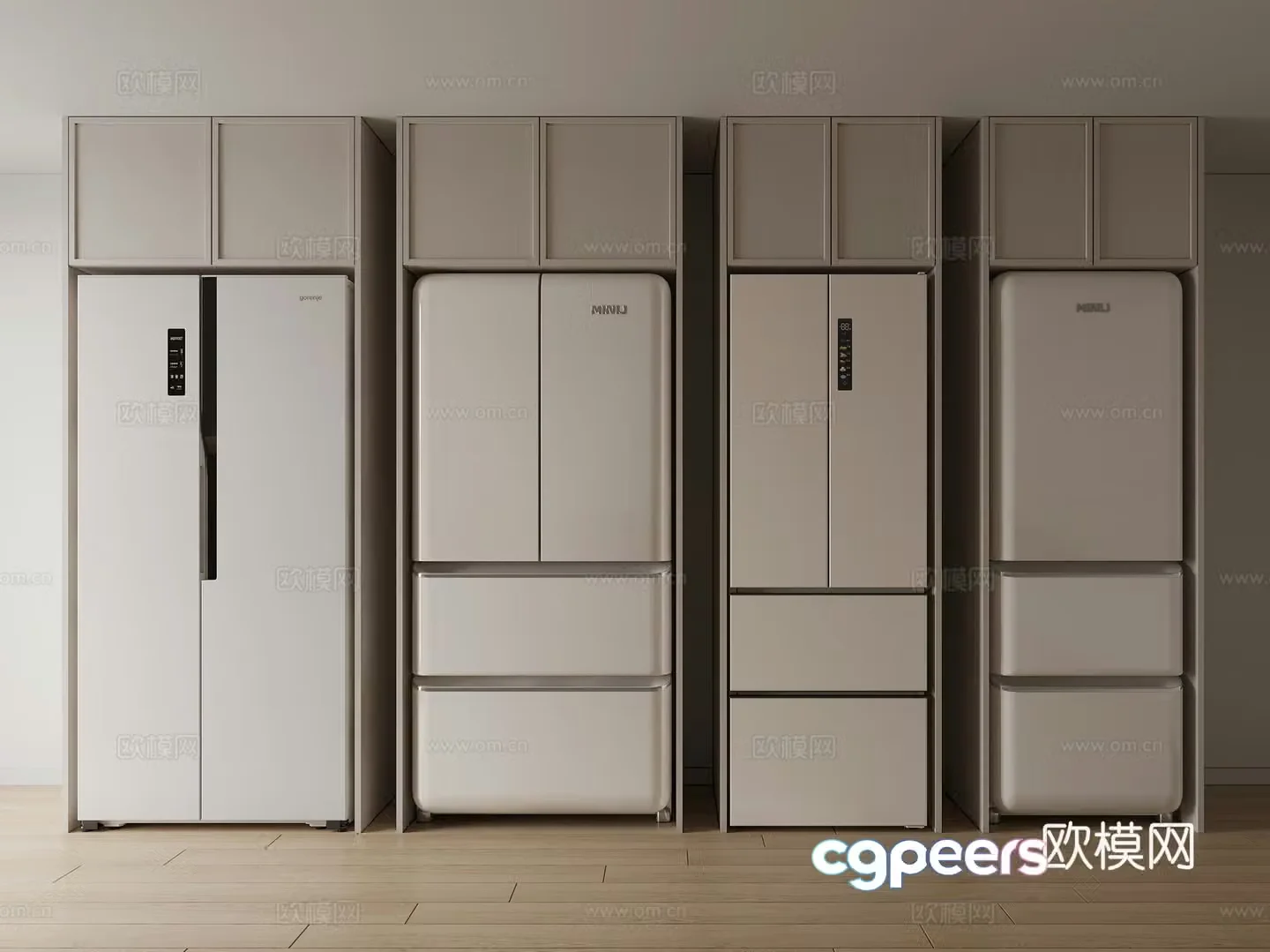 Refrigerator Freezer 3d model