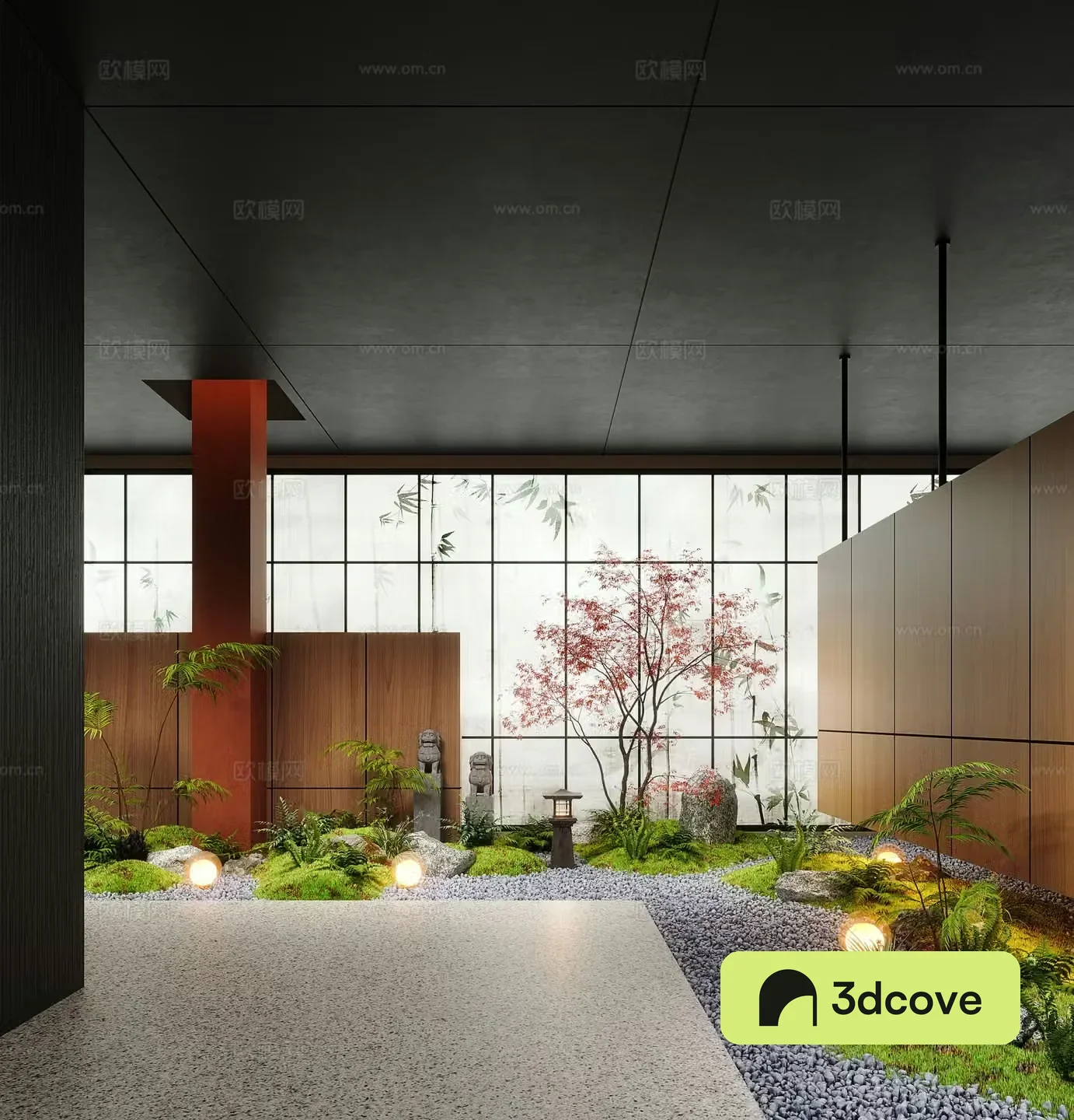 Modern aisle Interior Landscape Aisle Landscape