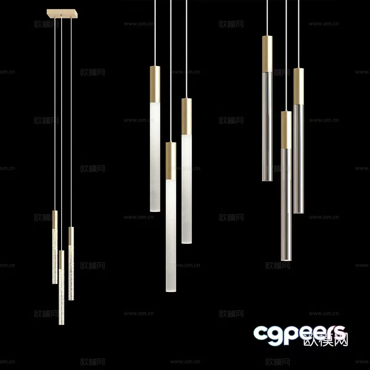 Light luxury chandeliers simple chandeliers restaurant chandeliers bar chandeliers bedside chandeliers art chandeliers 3D model