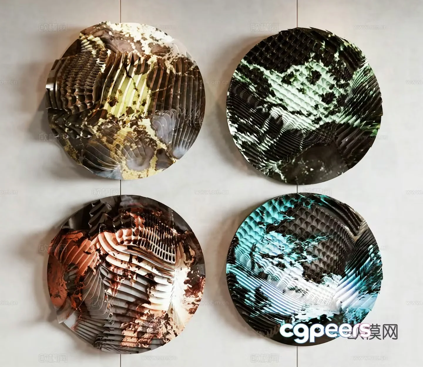 New Chinese style wall decoration pendant 3D model