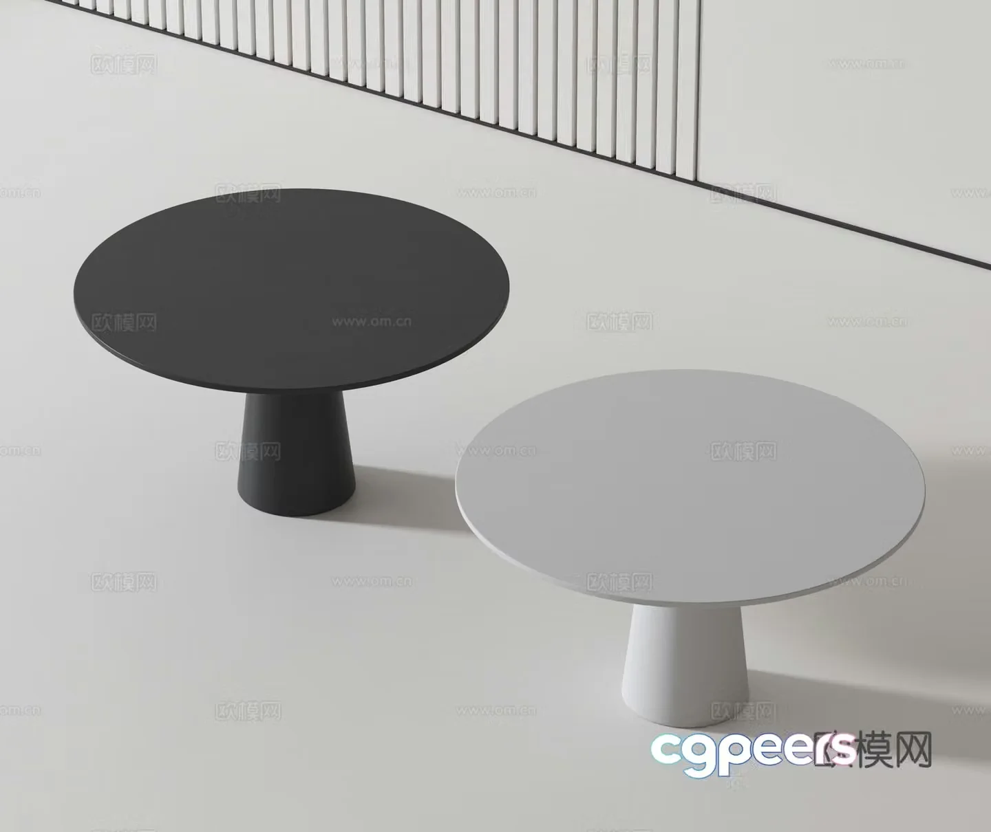 Modern dining table 3d model