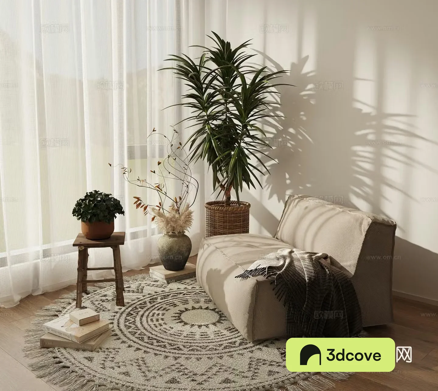 Leisure chair lazy sofa single sofa potted