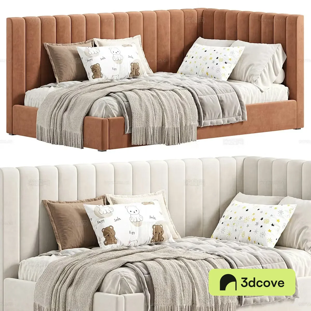 Modern Cream Style Avalon Children’s Bed