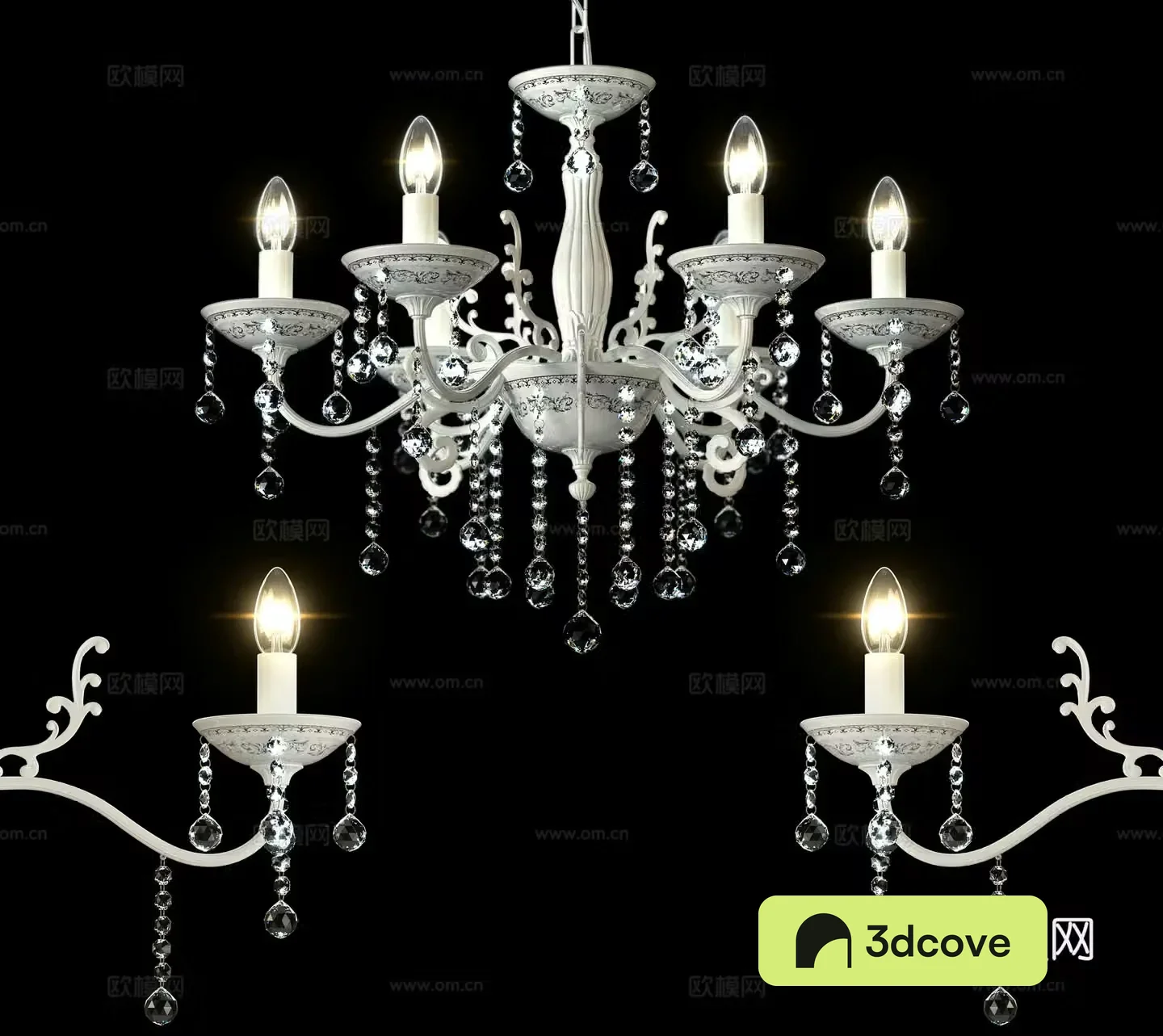 Simple European candlestick lamp