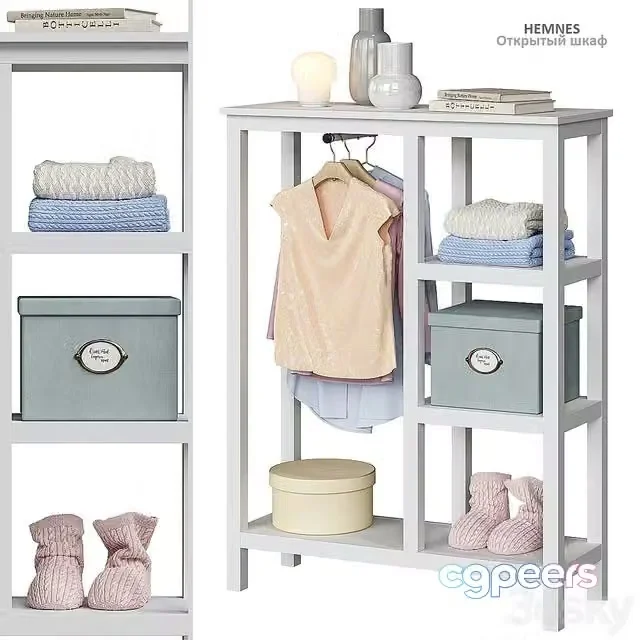 3ds Max Free – Hemnes Hemnes Open Cabinet Ikea
