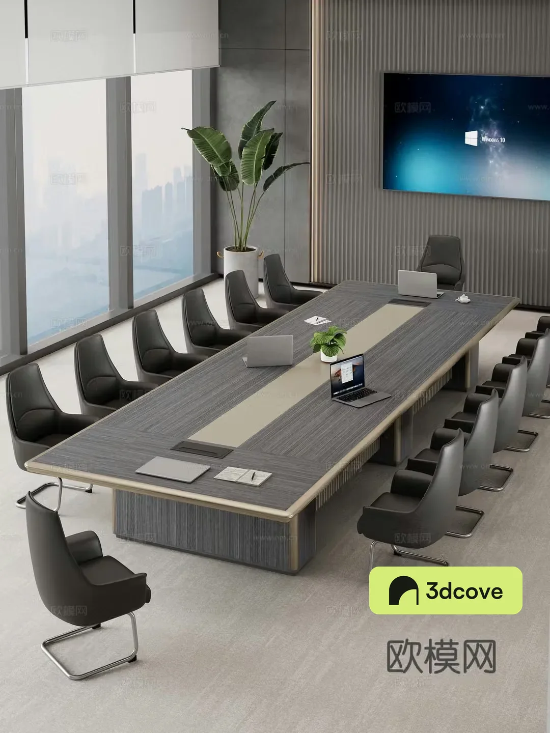 Modern conference room Modern conference table and chair combination Conference table Conference chair