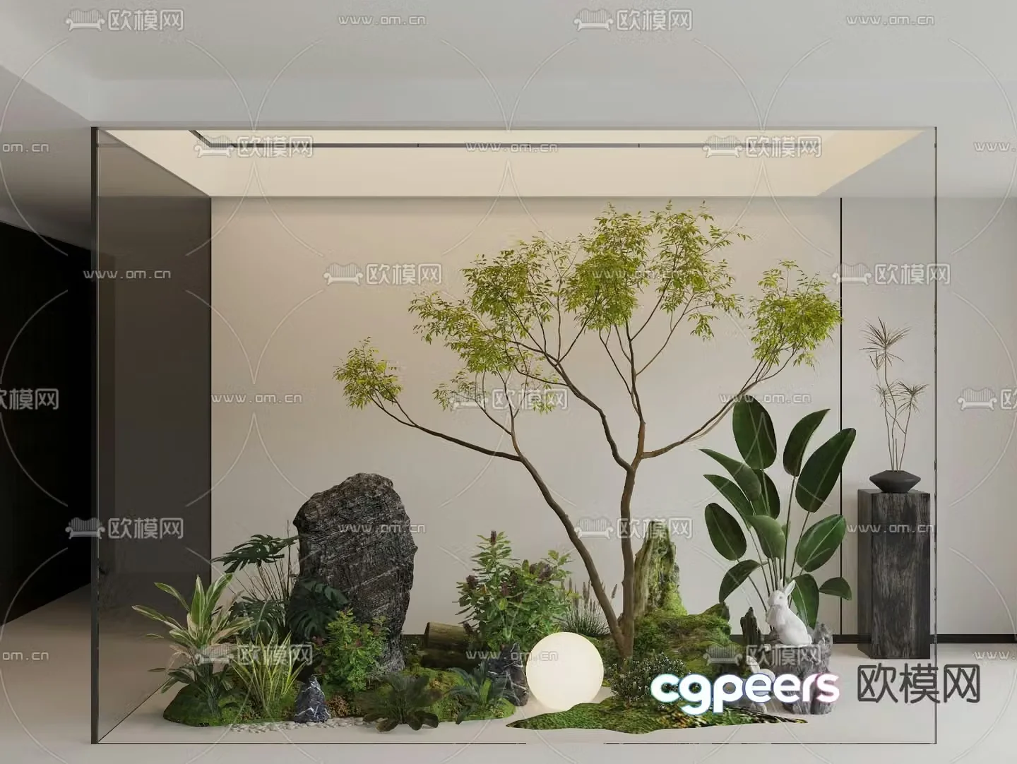 Landscaping landscape sketch plant pile 3D model