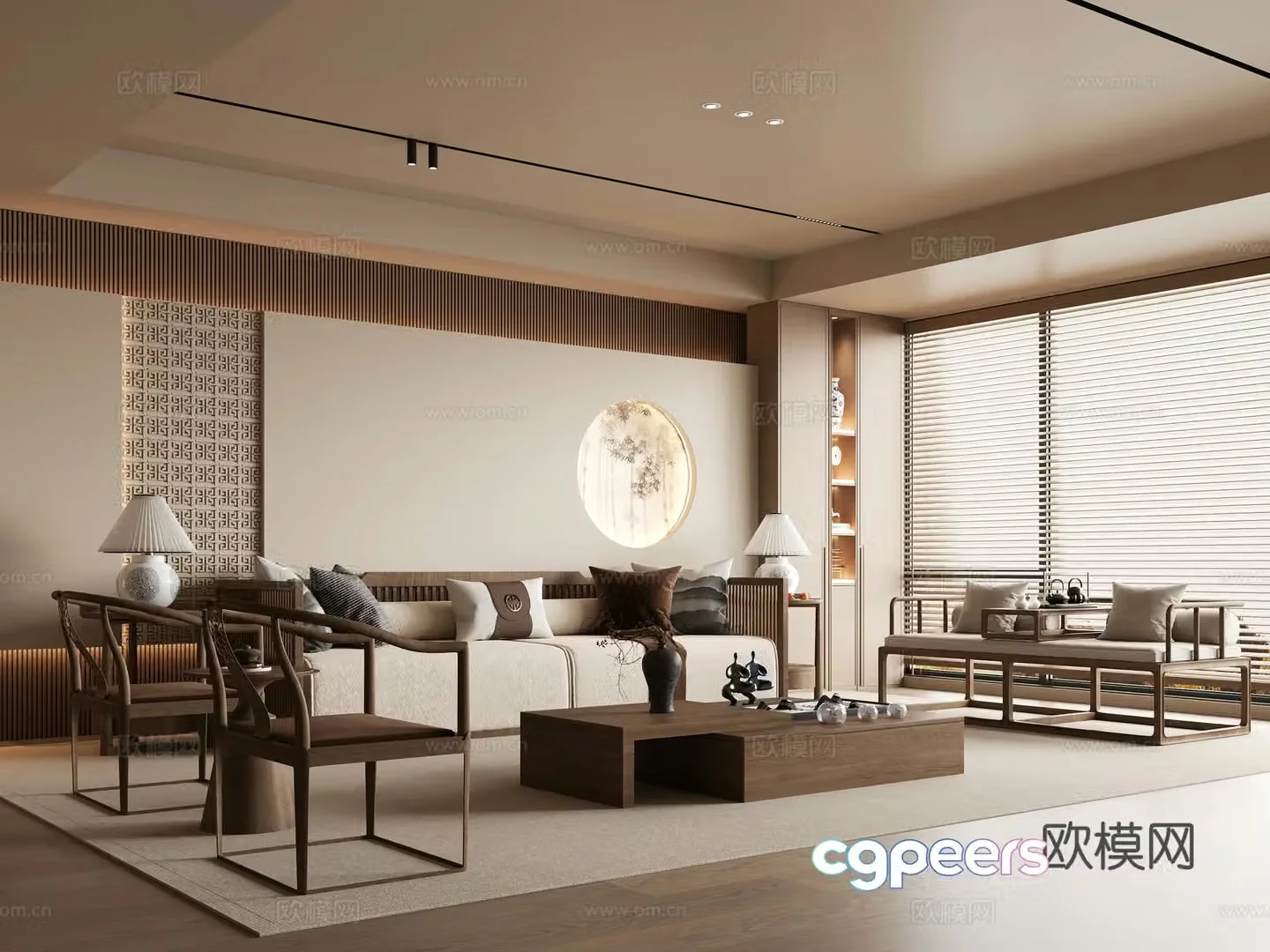 Song style living room 3d model