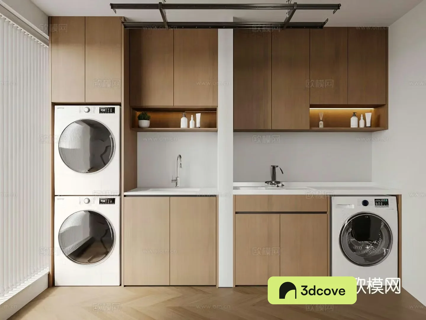 Modern washing machine cabinet balcony cabinet