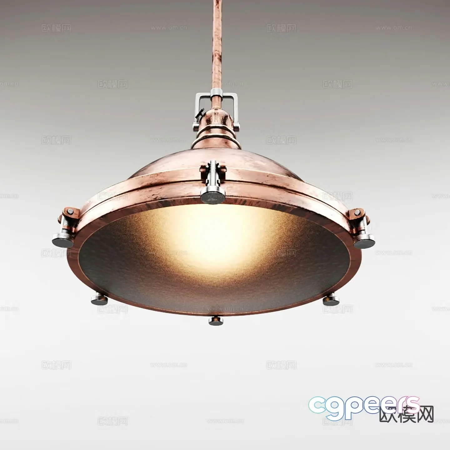 Industrial style chandelier restaurant chandelier indoor chandelier 3d model