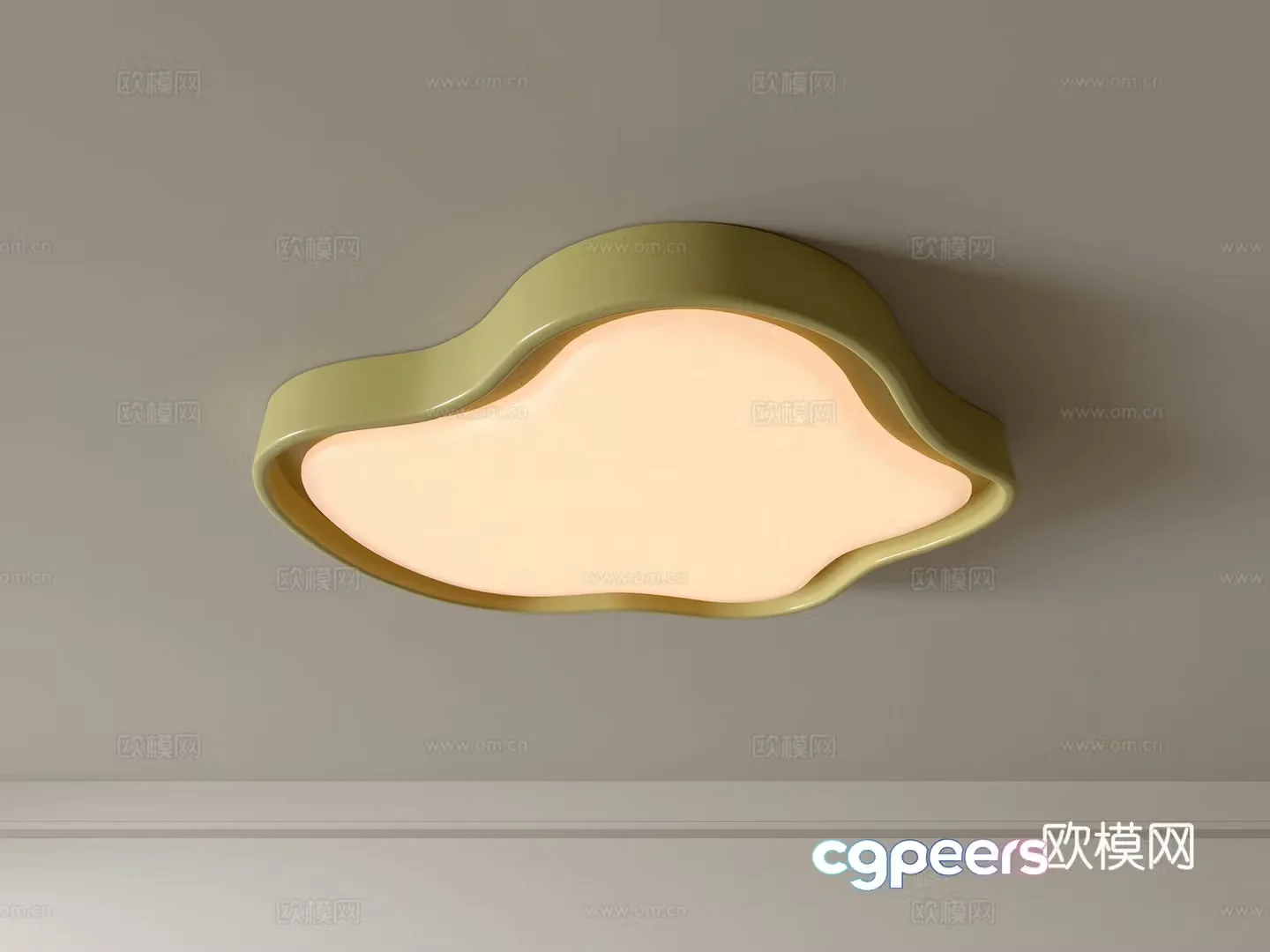 Modern ceiling lamp Geometric ceiling lamp Bedroom lamp Artistic shaped lamp Fashion living room lamp 3D model