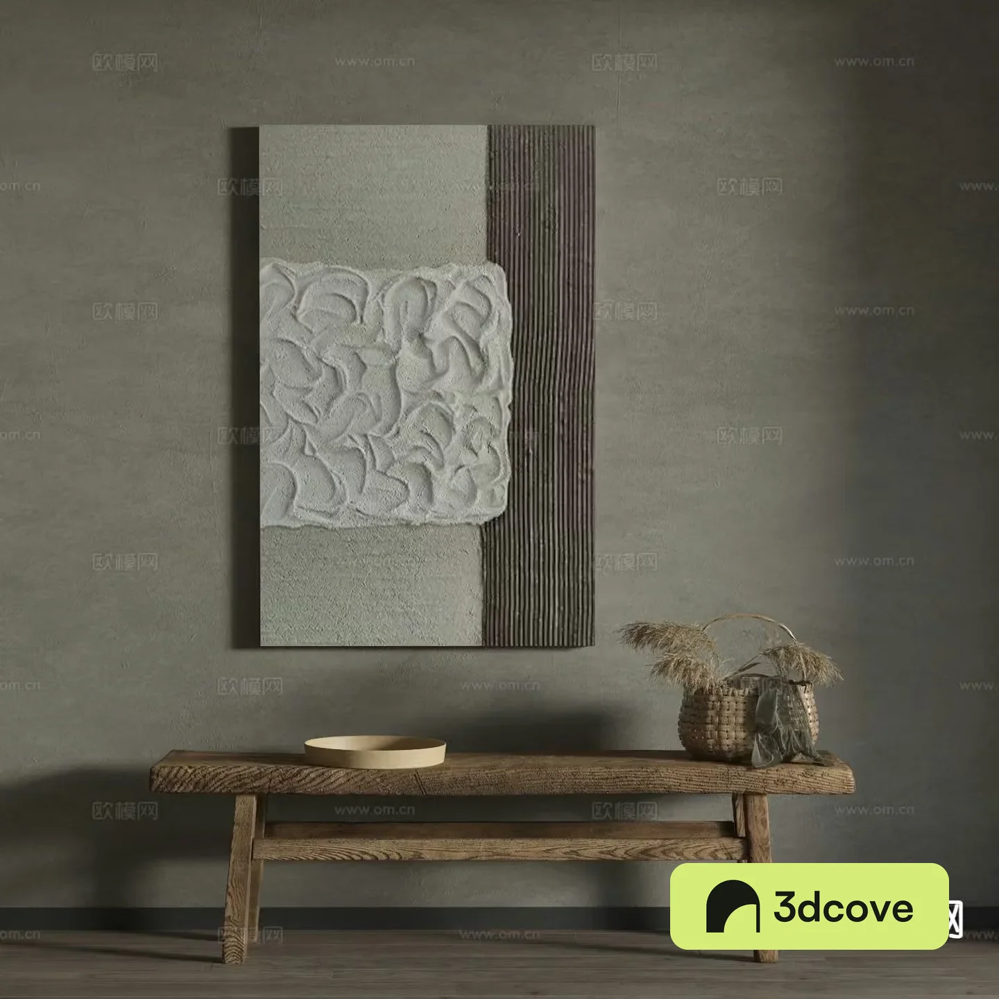 Wabi-sabi art painting texture painting decorative painting