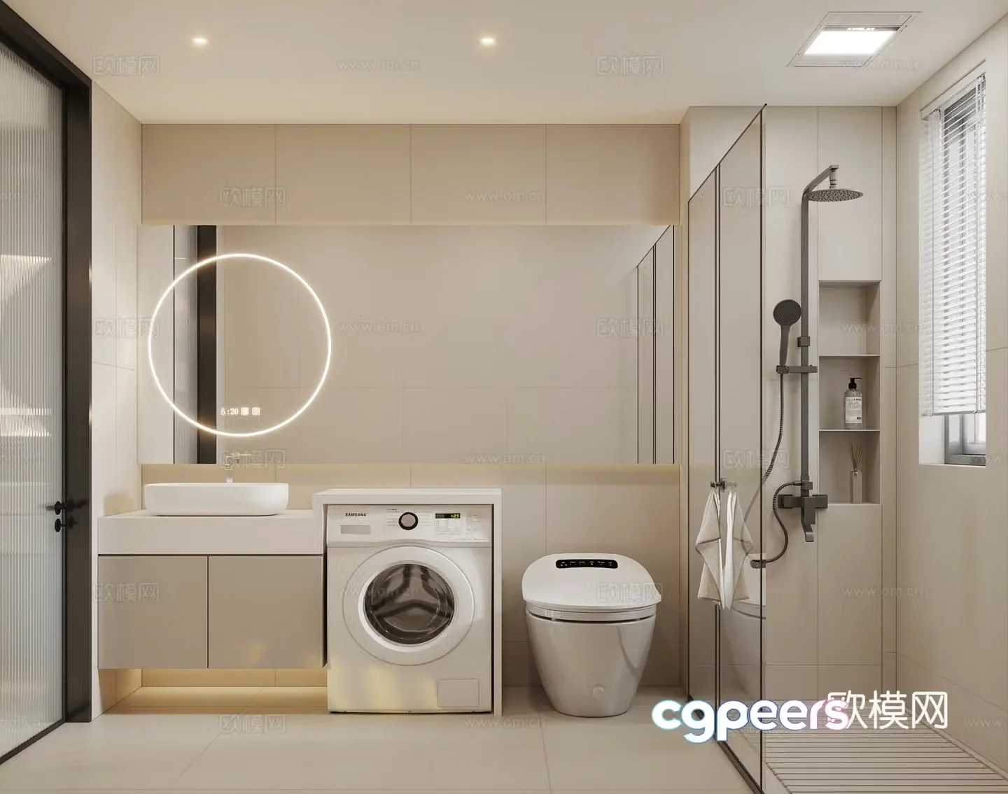 Modern bathroom 3d model