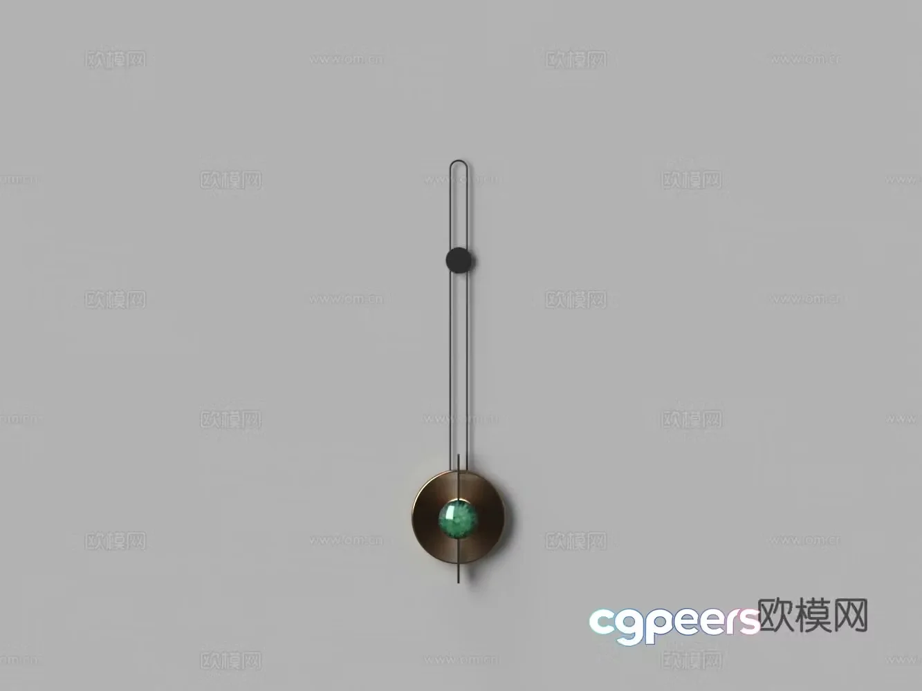 Modern metal wall hanging 3d model
