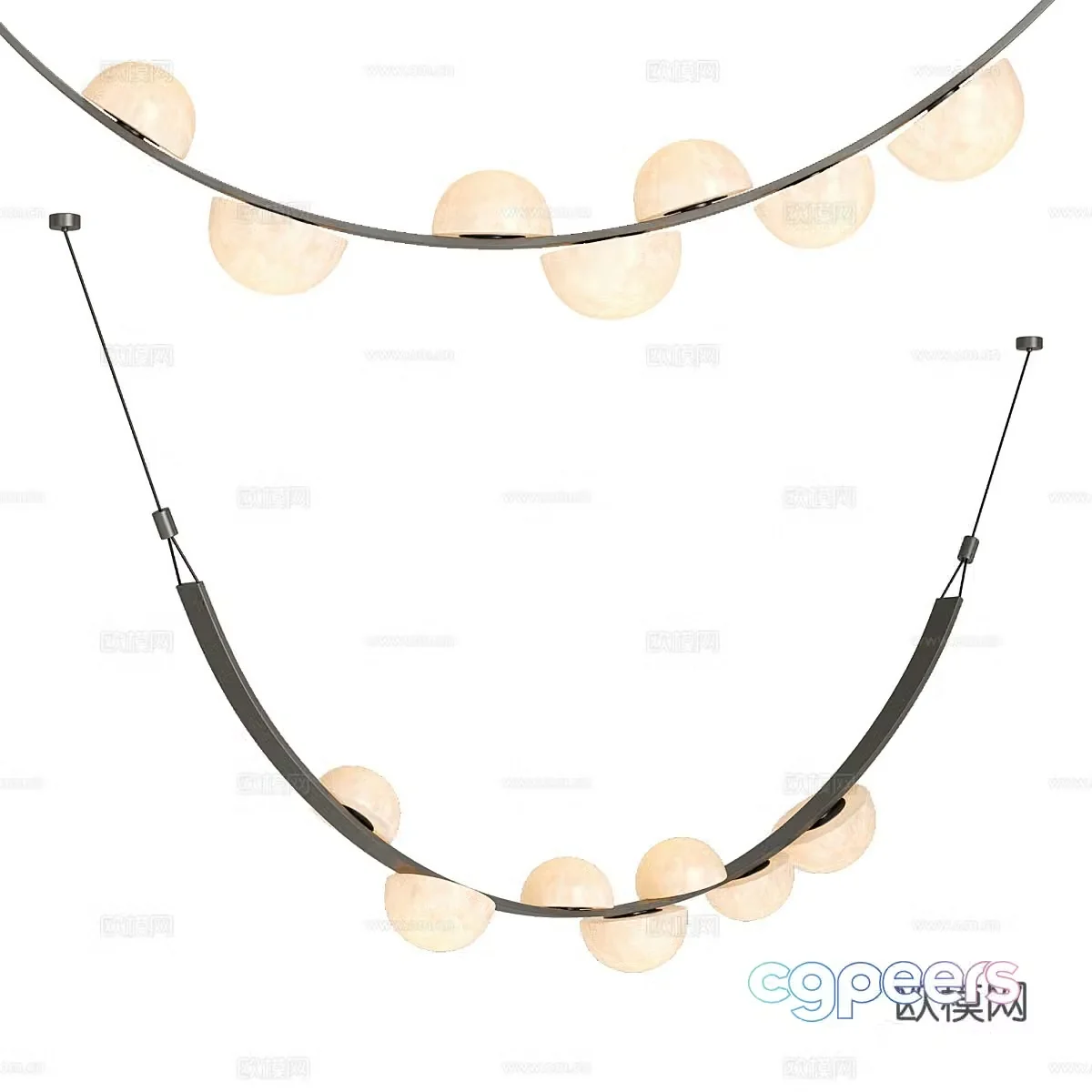Creative chandelier hall chandelier decorative chandelier 3d model