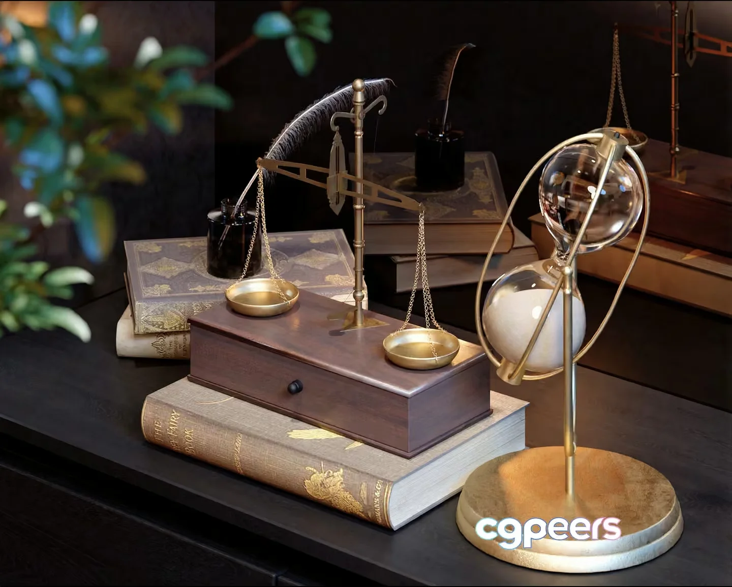 A Collection Of Antique Scales 3D Model – 23033 – CORONA Render