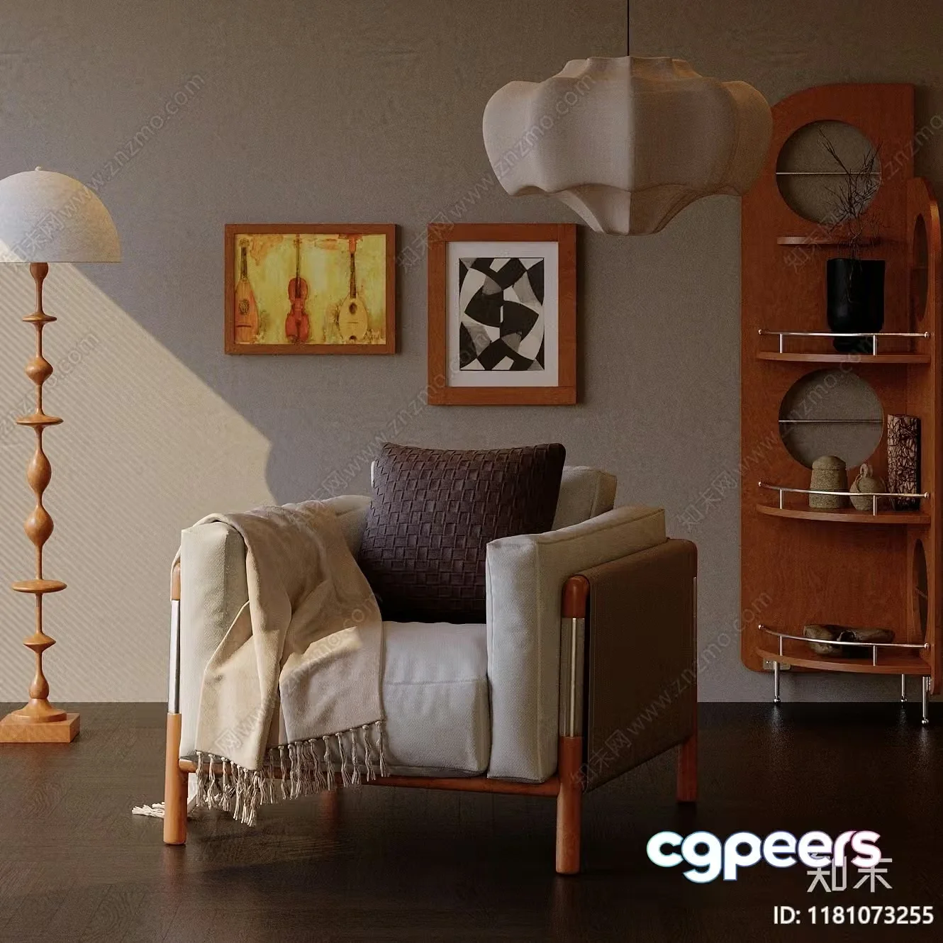 Cozy Living Room 3D Model – 4681 – VRAY Render