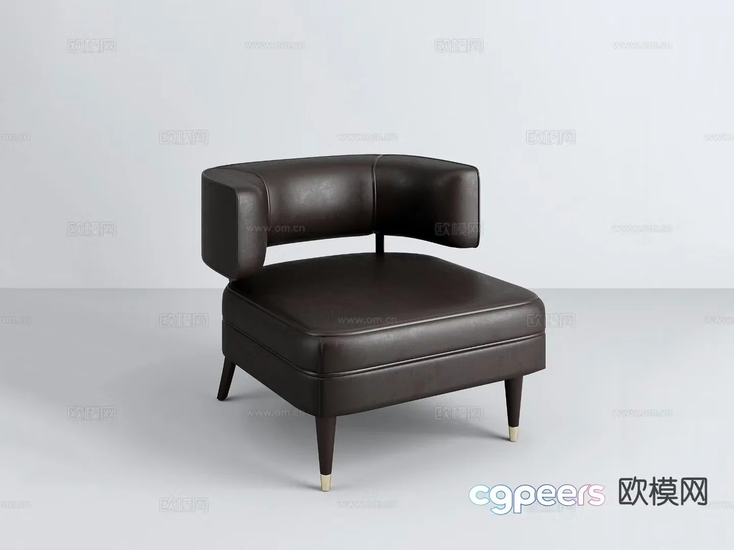 Italian sofa chair leisure chair 3d model