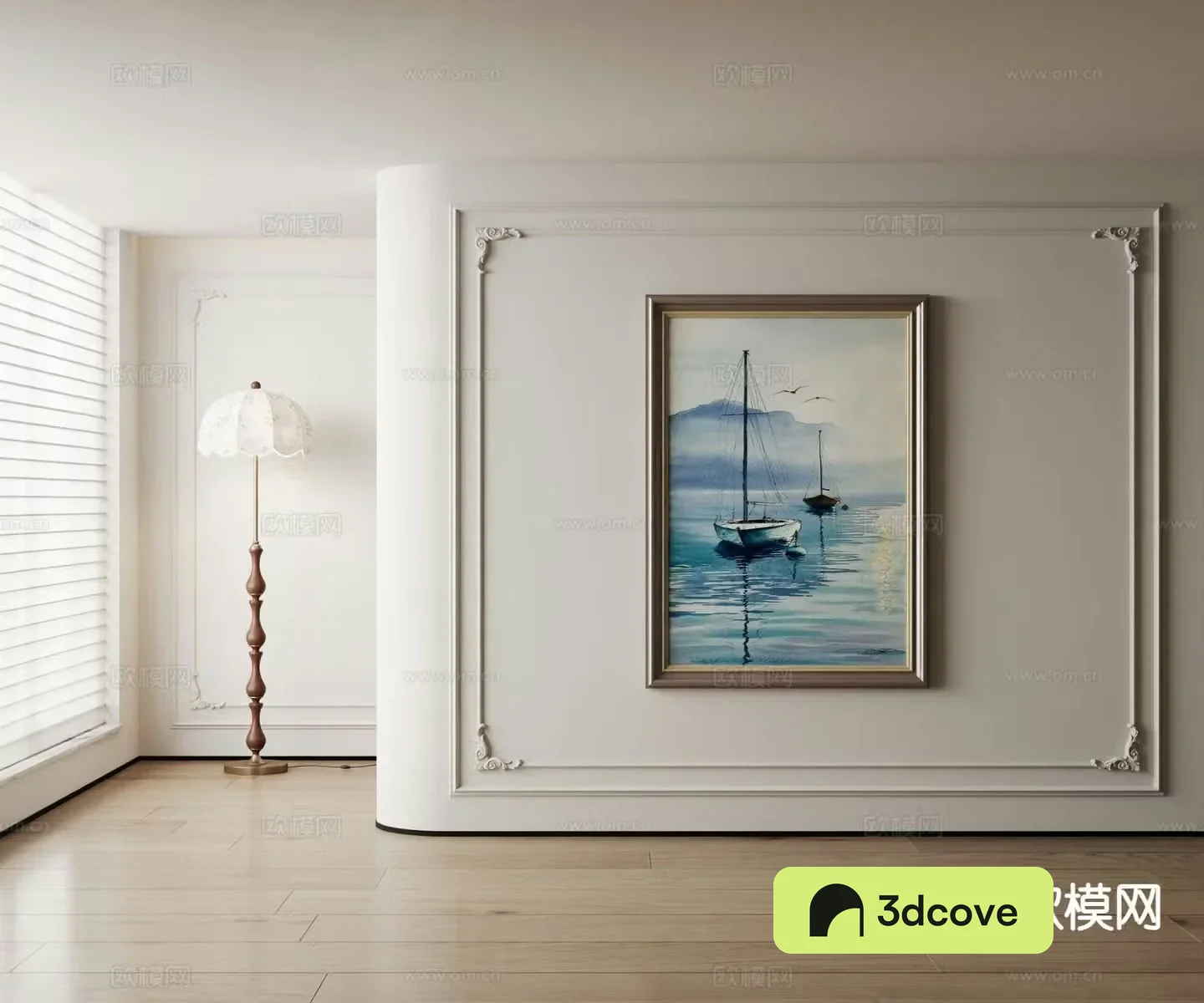 American decorative painting seascape oil painting