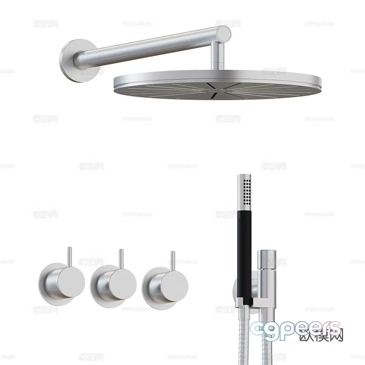 VOLA constant temperature shower faucet 3D model