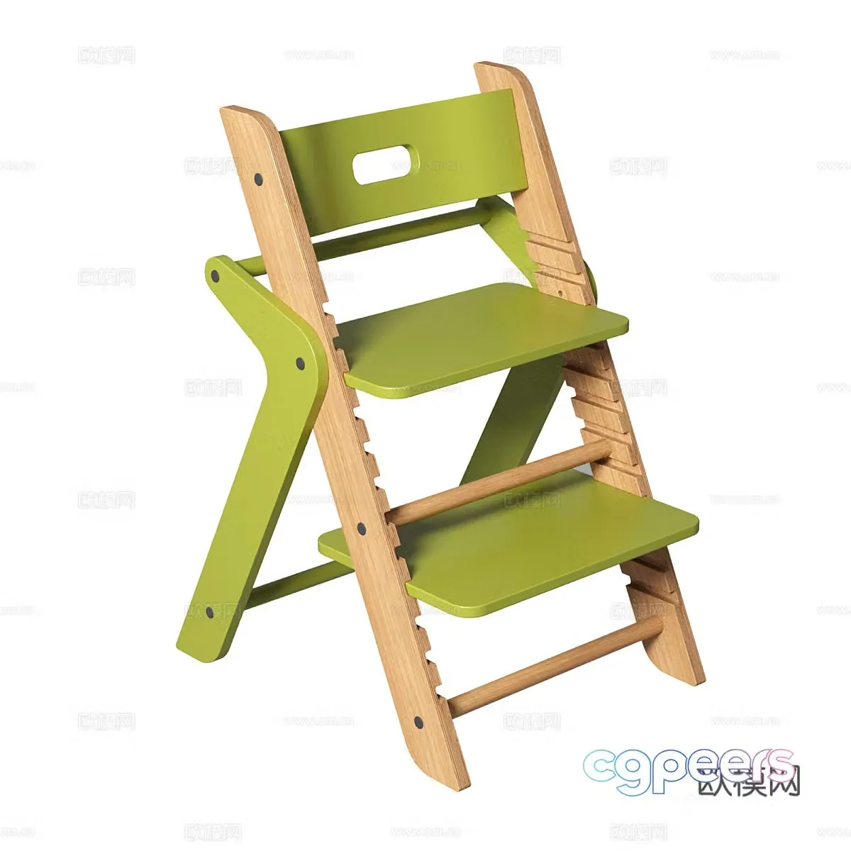 3d model of foot pedal seat