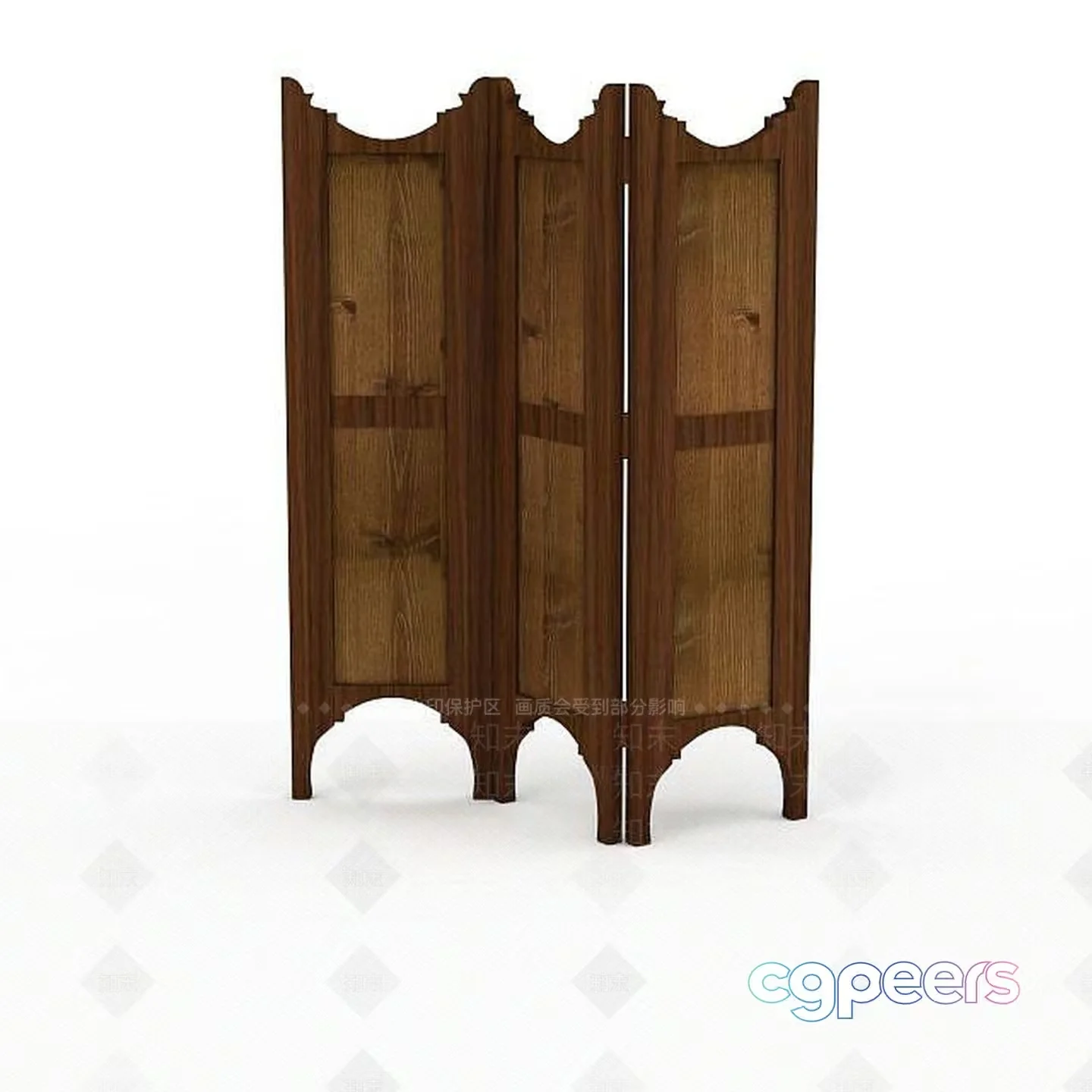 Wooden Room Divider 3D Model – 3527 – VRAY Render