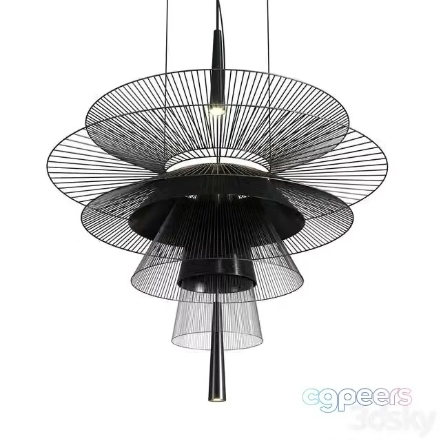 3ds Max Free – GRAVITY Chandelier by Forestier pendant lamp