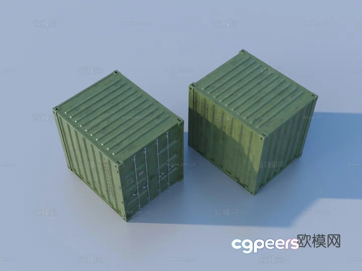 Container Terminal Freight 3D Model