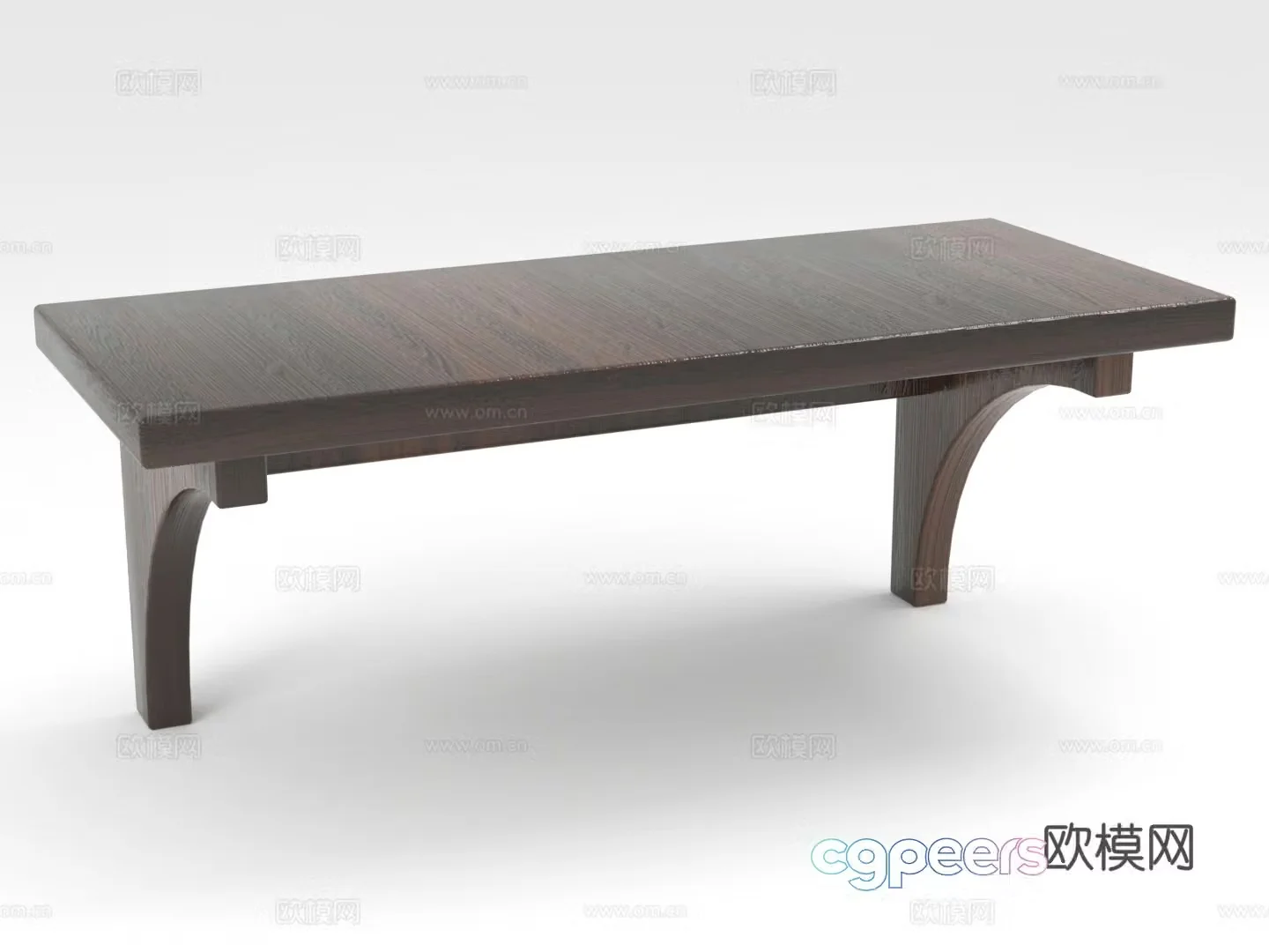 Storage rack low rack wooden rack display rack 3d model